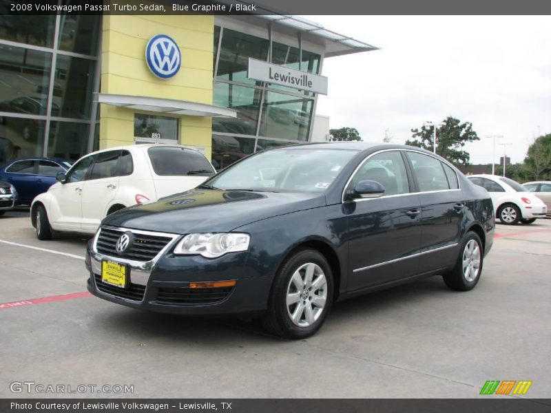 Blue Graphite / Black 2008 Volkswagen Passat Turbo Sedan