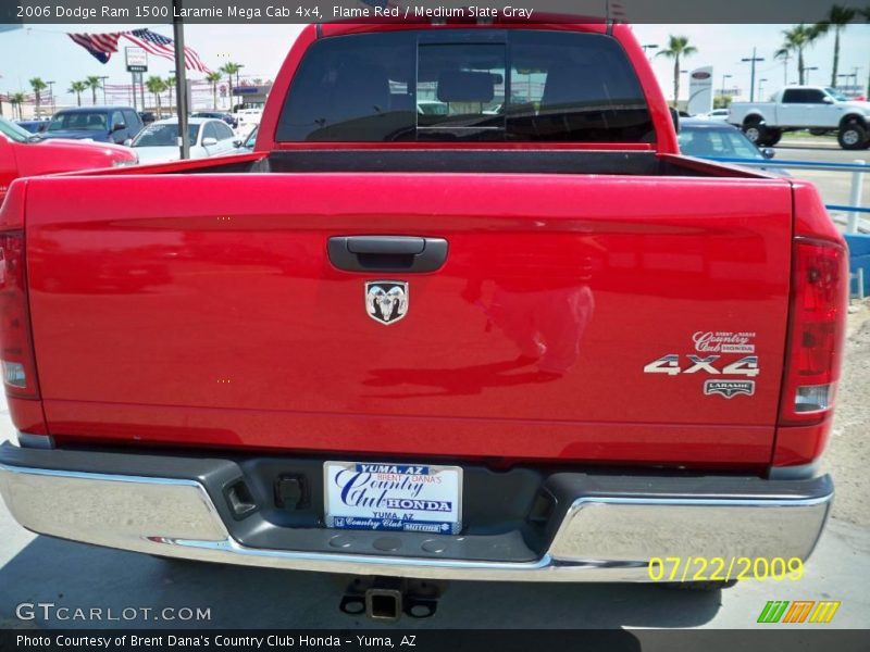 Flame Red / Medium Slate Gray 2006 Dodge Ram 1500 Laramie Mega Cab 4x4