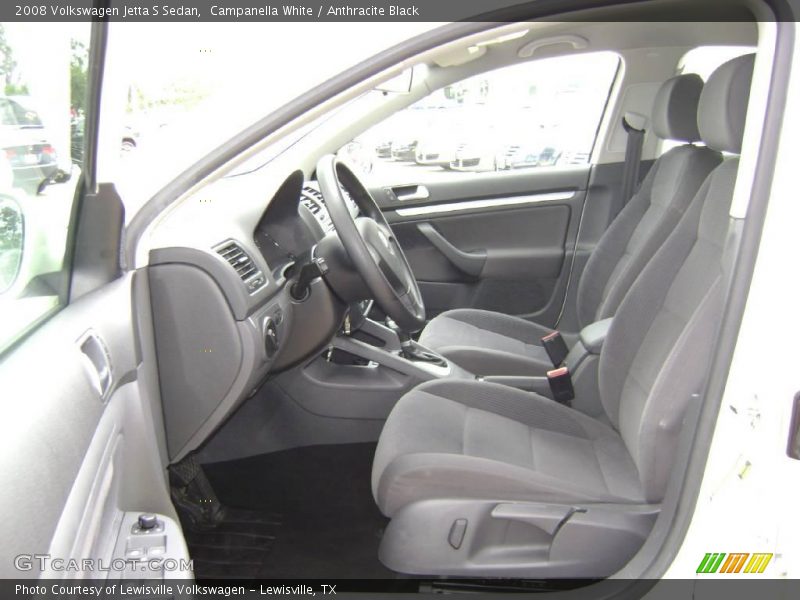 Campanella White / Anthracite Black 2008 Volkswagen Jetta S Sedan