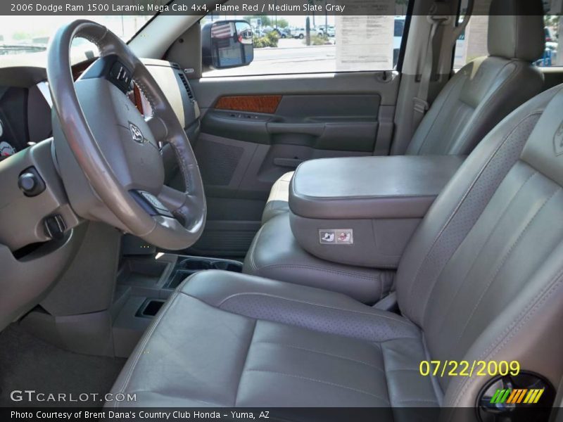 Flame Red / Medium Slate Gray 2006 Dodge Ram 1500 Laramie Mega Cab 4x4