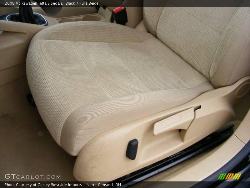 Black / Pure Beige 2008 Volkswagen Jetta S Sedan