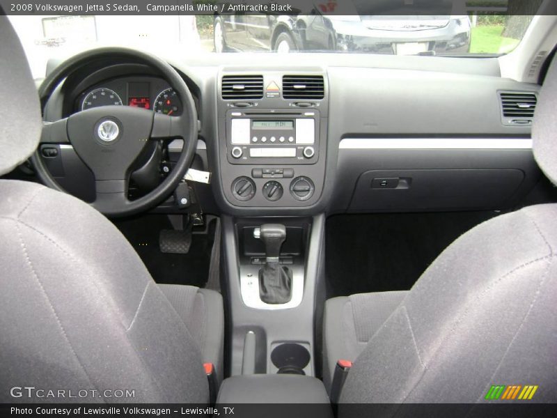Campanella White / Anthracite Black 2008 Volkswagen Jetta S Sedan