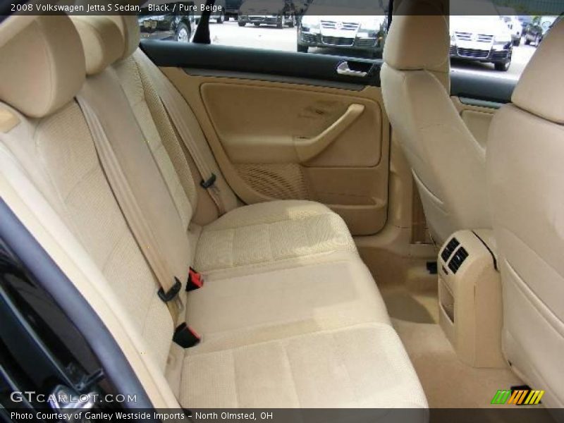 Black / Pure Beige 2008 Volkswagen Jetta S Sedan