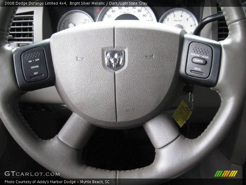Bright Silver Metallic / Dark/Light Slate Gray 2008 Dodge Durango Limited 4x4