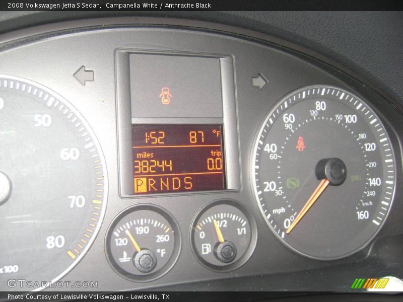 Campanella White / Anthracite Black 2008 Volkswagen Jetta S Sedan