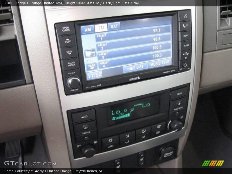 Bright Silver Metallic / Dark/Light Slate Gray 2008 Dodge Durango Limited 4x4