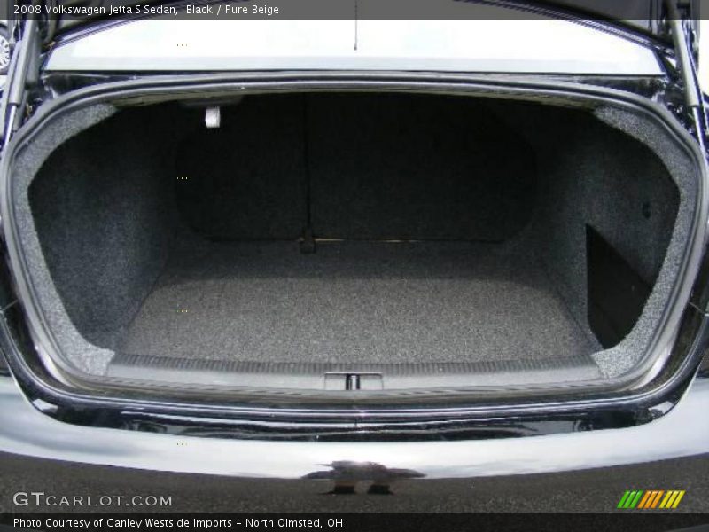 Black / Pure Beige 2008 Volkswagen Jetta S Sedan