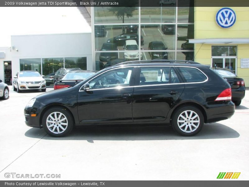 Black Uni / Anthracite 2009 Volkswagen Jetta TDI SportWagen