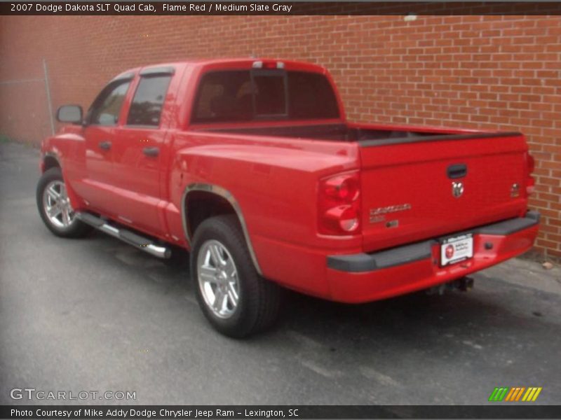 Flame Red / Medium Slate Gray 2007 Dodge Dakota SLT Quad Cab