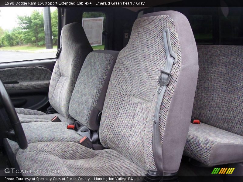 Emerald Green Pearl / Gray 1998 Dodge Ram 1500 Sport Extended Cab 4x4