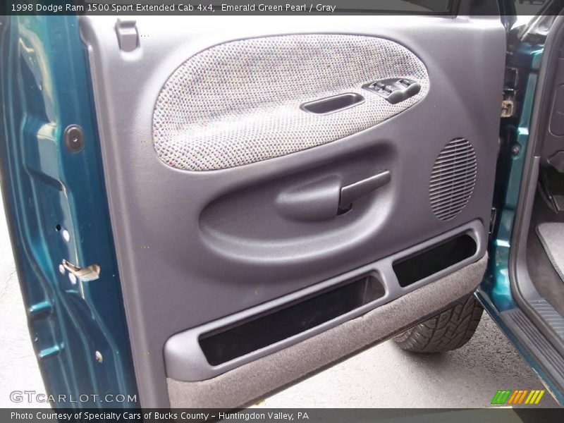 Emerald Green Pearl / Gray 1998 Dodge Ram 1500 Sport Extended Cab 4x4