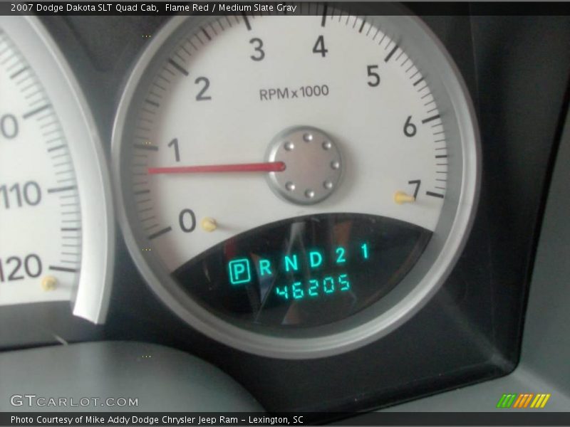 Flame Red / Medium Slate Gray 2007 Dodge Dakota SLT Quad Cab