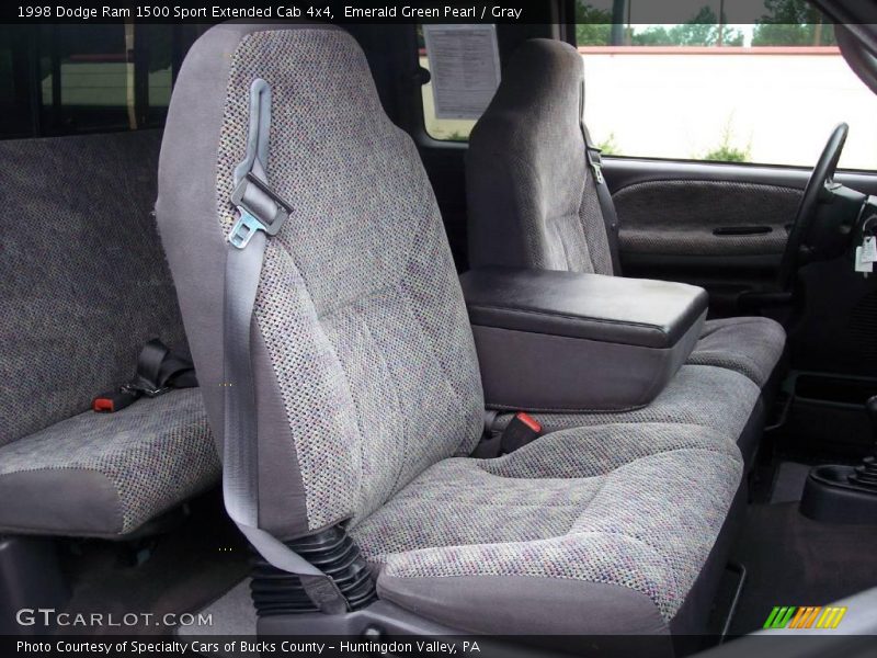 Emerald Green Pearl / Gray 1998 Dodge Ram 1500 Sport Extended Cab 4x4