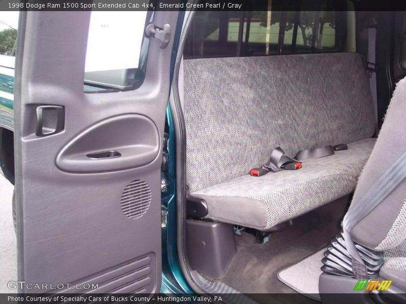 Emerald Green Pearl / Gray 1998 Dodge Ram 1500 Sport Extended Cab 4x4