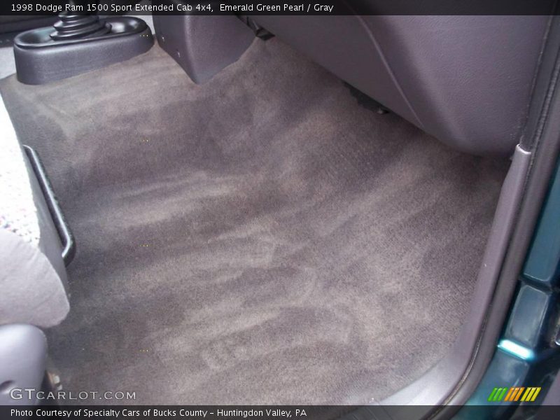 Emerald Green Pearl / Gray 1998 Dodge Ram 1500 Sport Extended Cab 4x4
