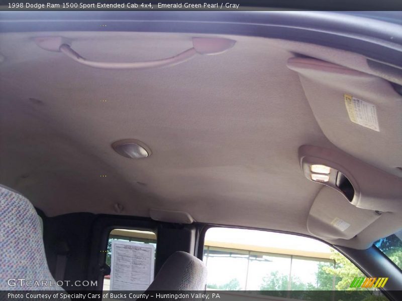 Emerald Green Pearl / Gray 1998 Dodge Ram 1500 Sport Extended Cab 4x4