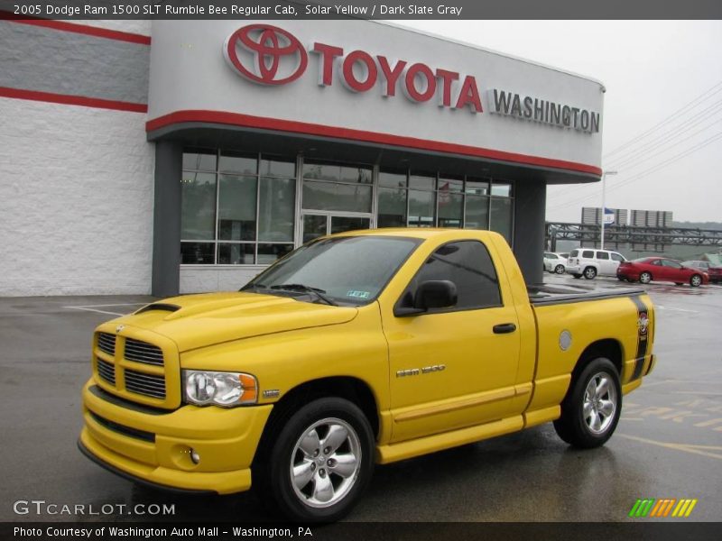 Solar Yellow / Dark Slate Gray 2005 Dodge Ram 1500 SLT Rumble Bee Regular Cab