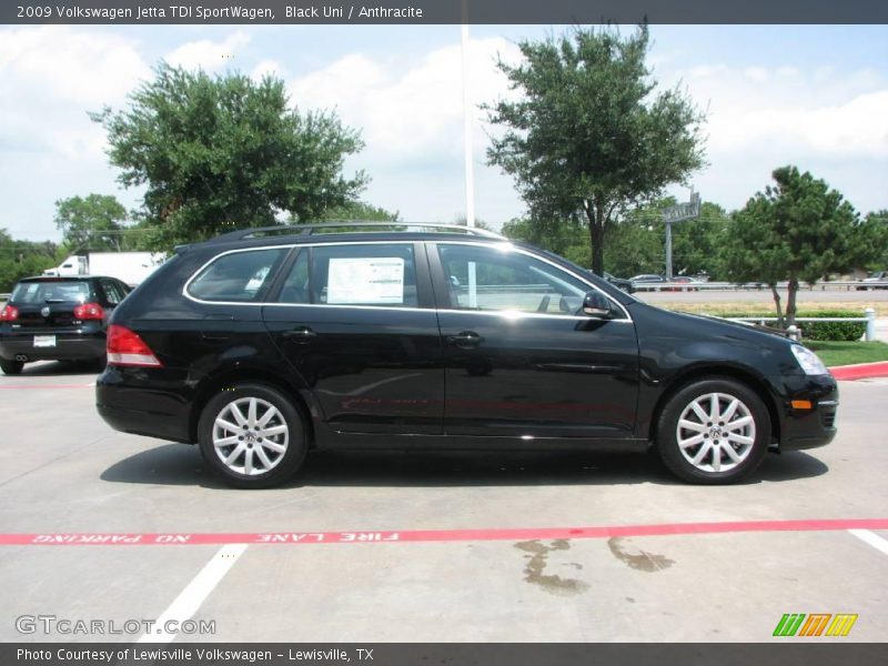 Black Uni / Anthracite 2009 Volkswagen Jetta TDI SportWagen