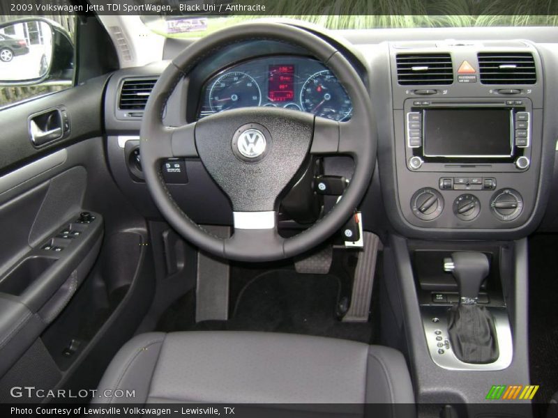 Black Uni / Anthracite 2009 Volkswagen Jetta TDI SportWagen