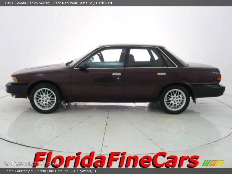 Dark Red Pearl Metallic / Dark Red 1991 Toyota Camry Sedan