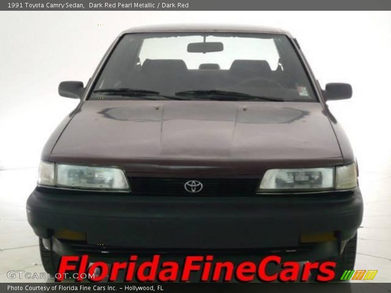 Dark Red Pearl Metallic / Dark Red 1991 Toyota Camry Sedan