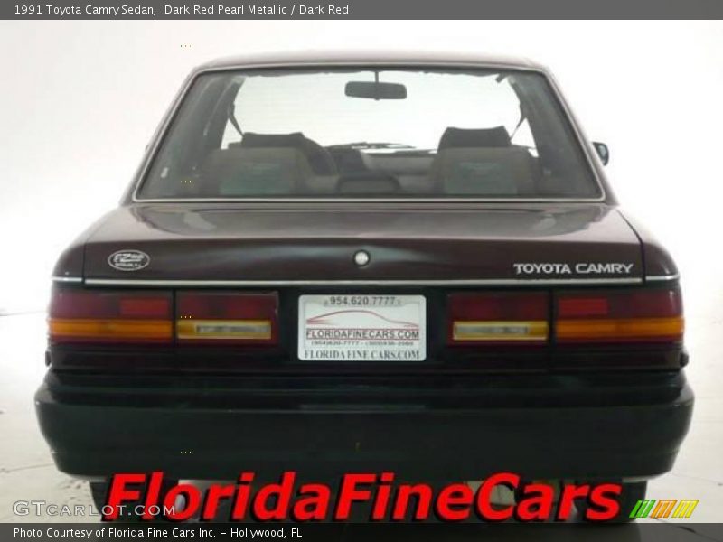 Dark Red Pearl Metallic / Dark Red 1991 Toyota Camry Sedan