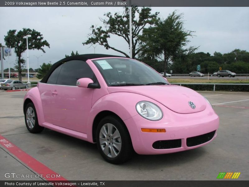 Custom Pink / Black 2009 Volkswagen New Beetle 2.5 Convertible