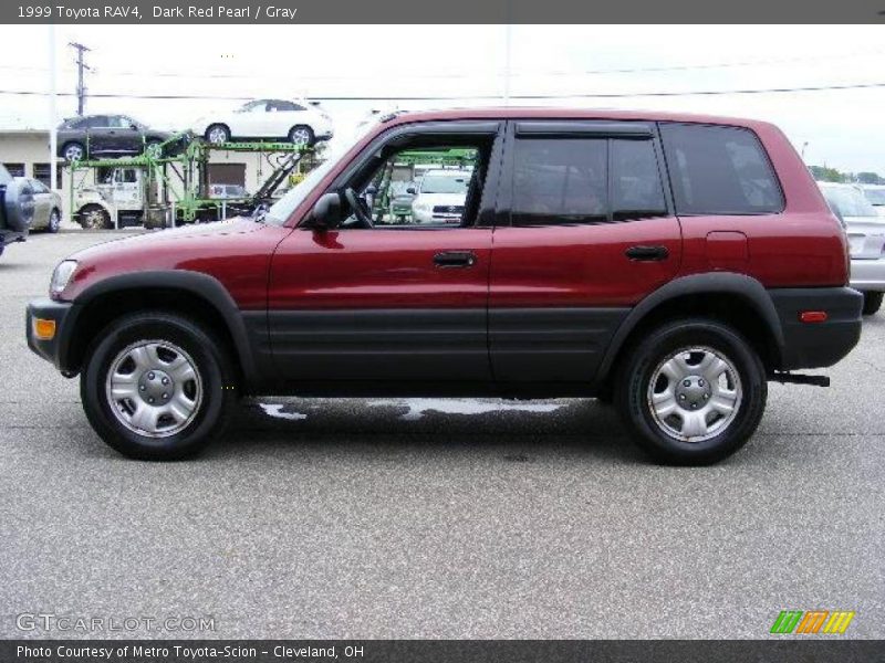 Dark Red Pearl / Gray 1999 Toyota RAV4