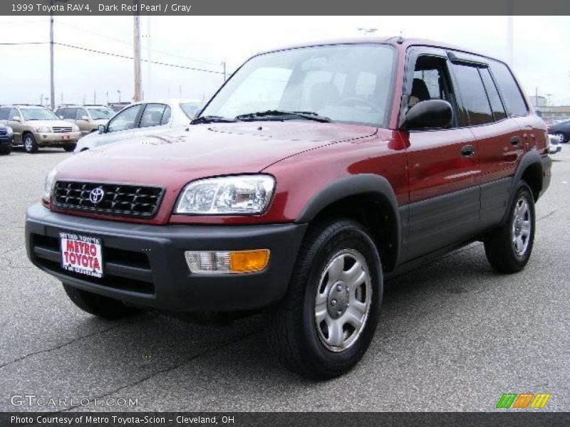 Dark Red Pearl / Gray 1999 Toyota RAV4
