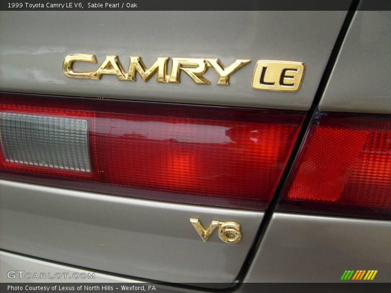 Sable Pearl / Oak 1999 Toyota Camry LE V6