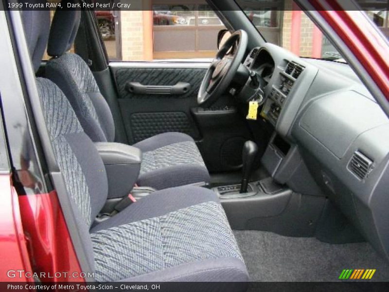 Dark Red Pearl / Gray 1999 Toyota RAV4
