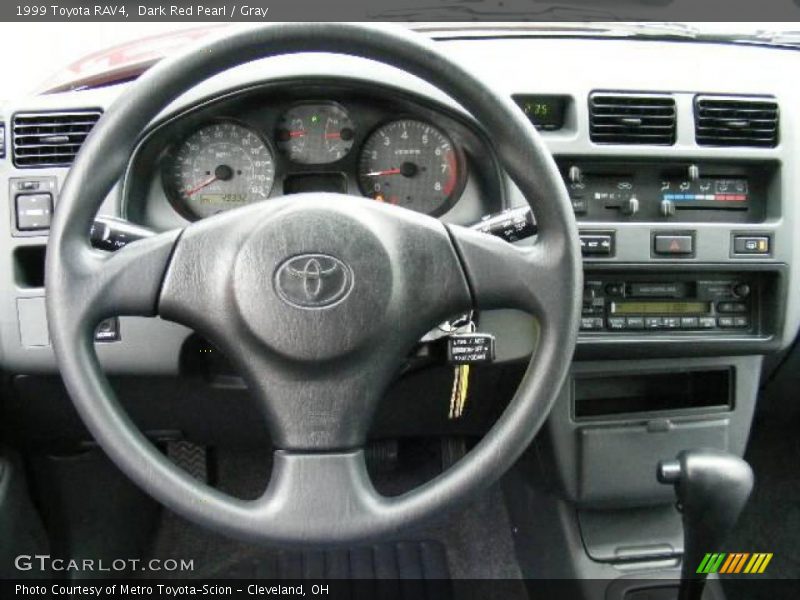 Dark Red Pearl / Gray 1999 Toyota RAV4