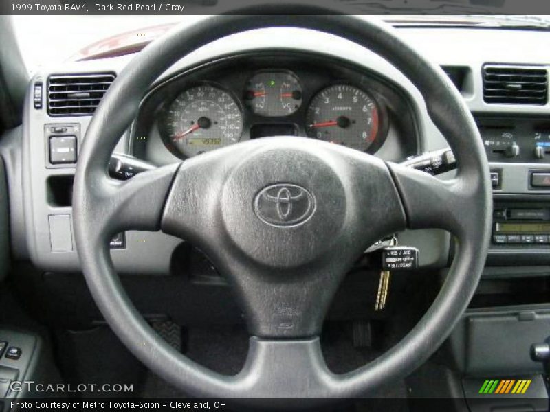 Dark Red Pearl / Gray 1999 Toyota RAV4