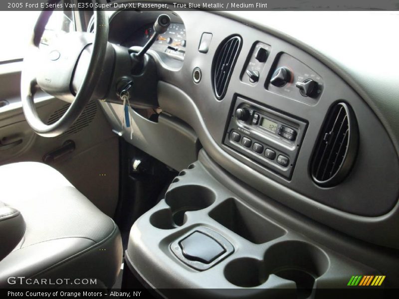 True Blue Metallic / Medium Flint 2005 Ford E Series Van E350 Super Duty XL Passenger