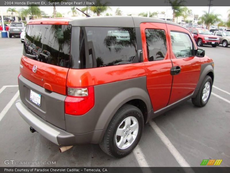 Sunset Orange Pearl / Black 2004 Honda Element EX