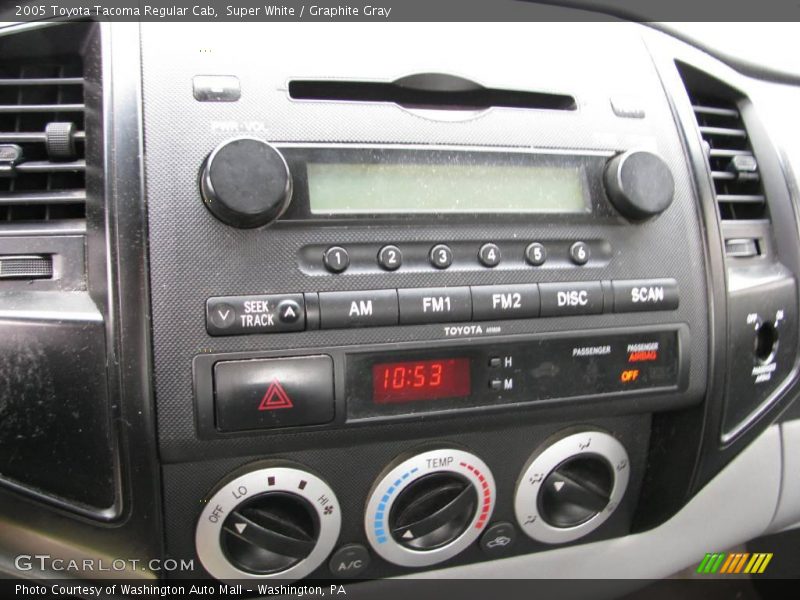 Super White / Graphite Gray 2005 Toyota Tacoma Regular Cab