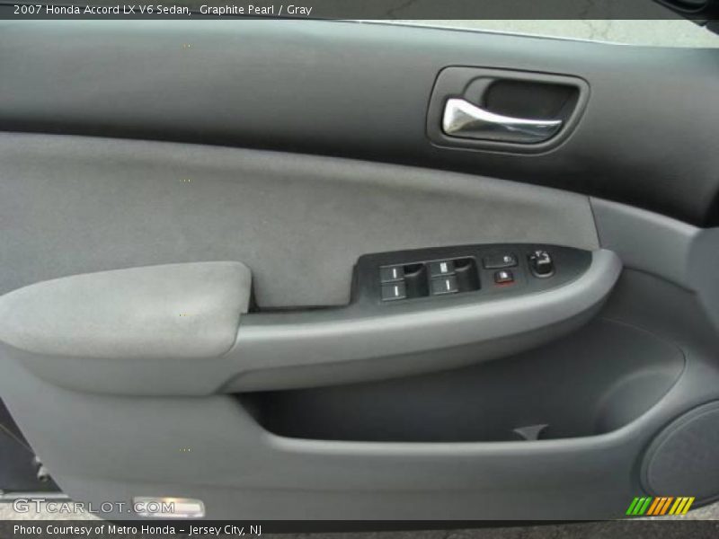 Graphite Pearl / Gray 2007 Honda Accord LX V6 Sedan