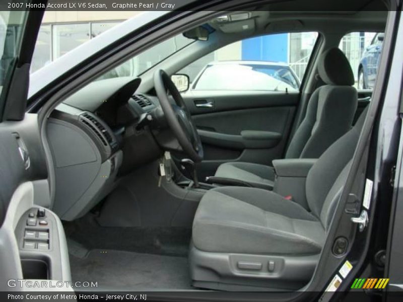 Graphite Pearl / Gray 2007 Honda Accord LX V6 Sedan