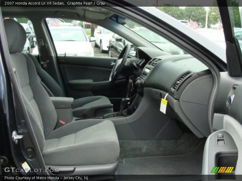 Graphite Pearl / Gray 2007 Honda Accord LX V6 Sedan