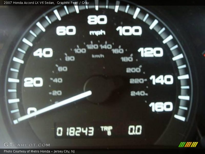 Graphite Pearl / Gray 2007 Honda Accord LX V6 Sedan