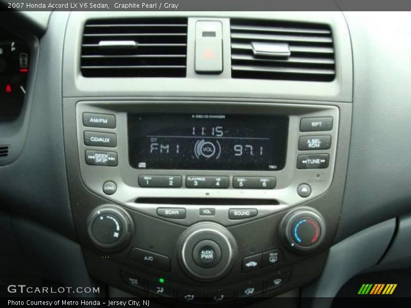 Graphite Pearl / Gray 2007 Honda Accord LX V6 Sedan