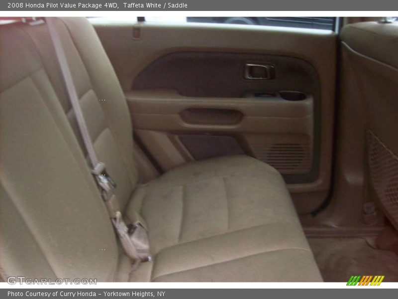 Taffeta White / Saddle 2008 Honda Pilot Value Package 4WD