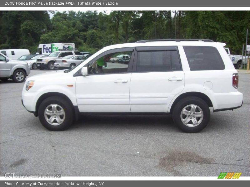 Taffeta White / Saddle 2008 Honda Pilot Value Package 4WD