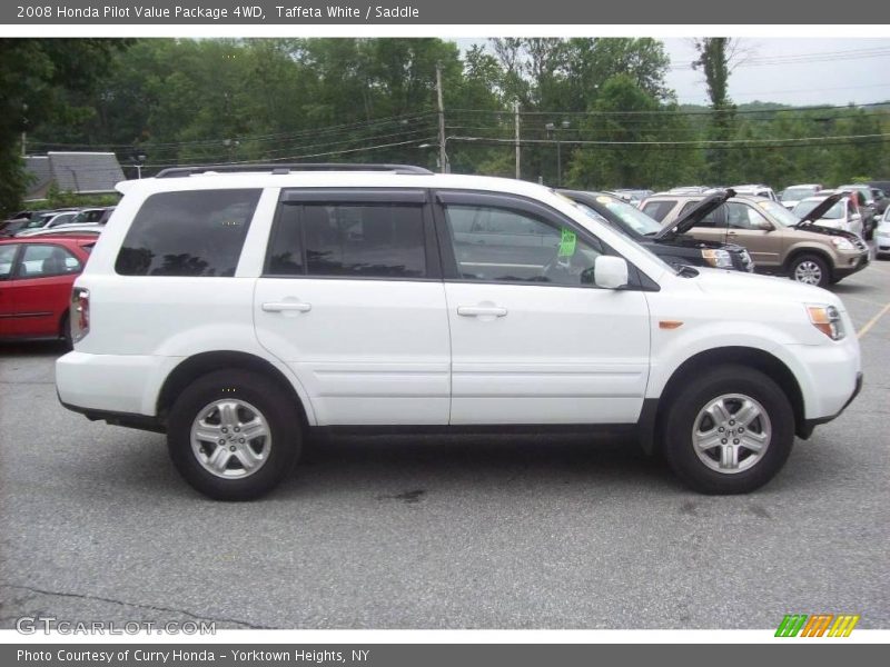 Taffeta White / Saddle 2008 Honda Pilot Value Package 4WD