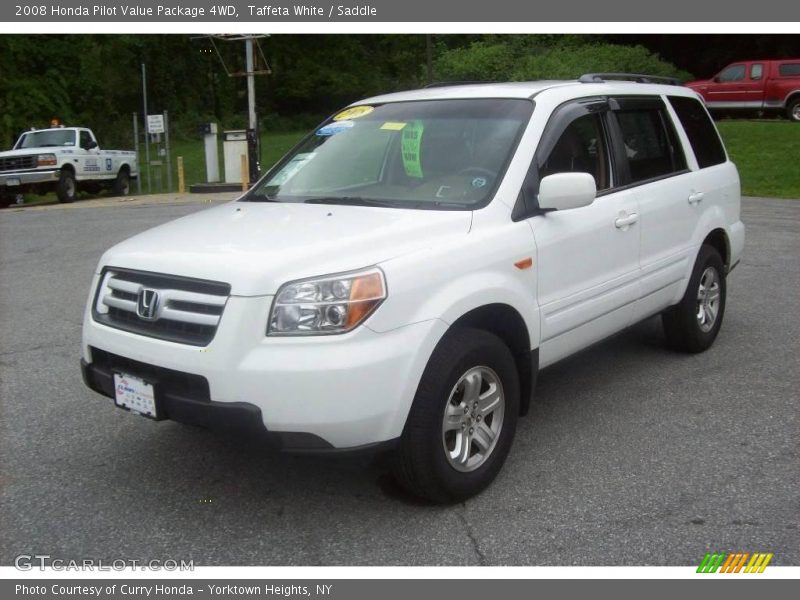 Taffeta White / Saddle 2008 Honda Pilot Value Package 4WD