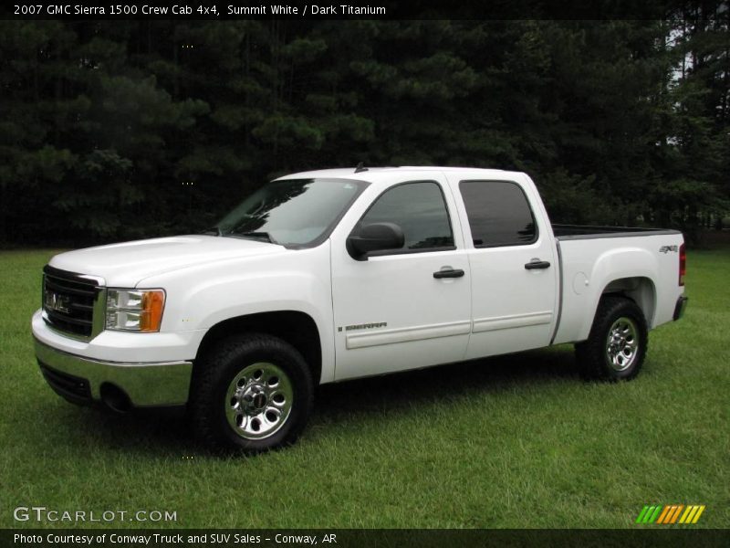 Summit White / Dark Titanium 2007 GMC Sierra 1500 Crew Cab 4x4