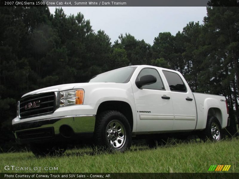 Summit White / Dark Titanium 2007 GMC Sierra 1500 Crew Cab 4x4