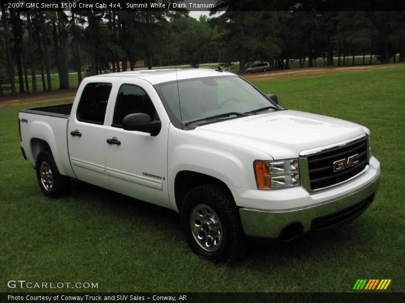Summit White / Dark Titanium 2007 GMC Sierra 1500 Crew Cab 4x4