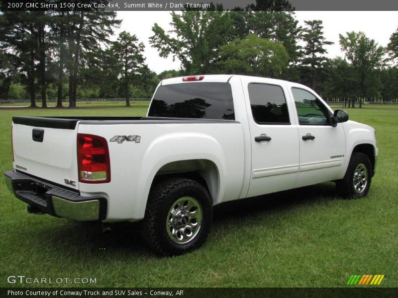 Summit White / Dark Titanium 2007 GMC Sierra 1500 Crew Cab 4x4