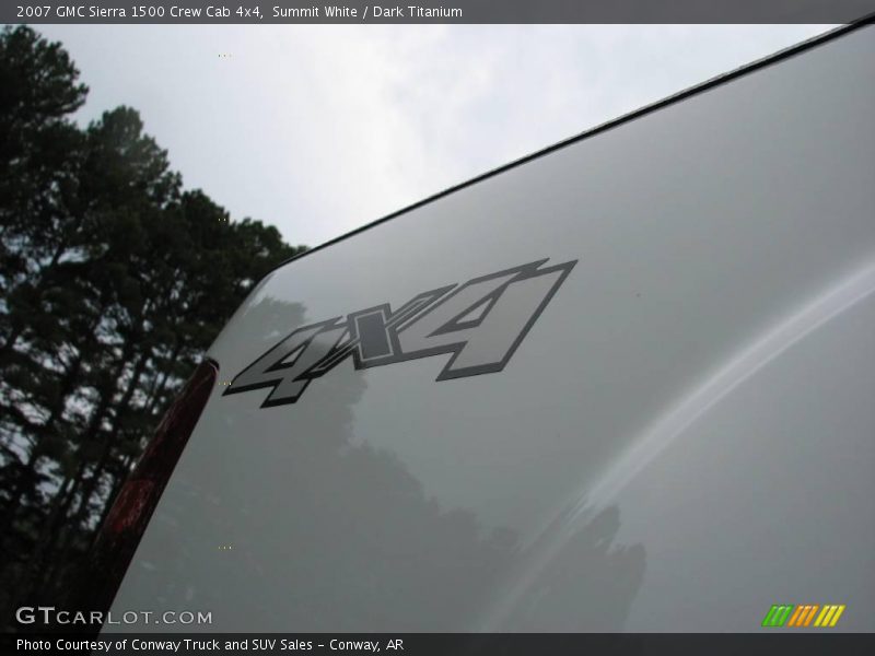 Summit White / Dark Titanium 2007 GMC Sierra 1500 Crew Cab 4x4